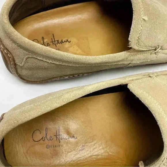 Cole Haan Nike air driving loafer moccasin slip on suede rubber sole - Picture 9 of 9